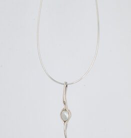 Necklace Pendant Eye White Pearl