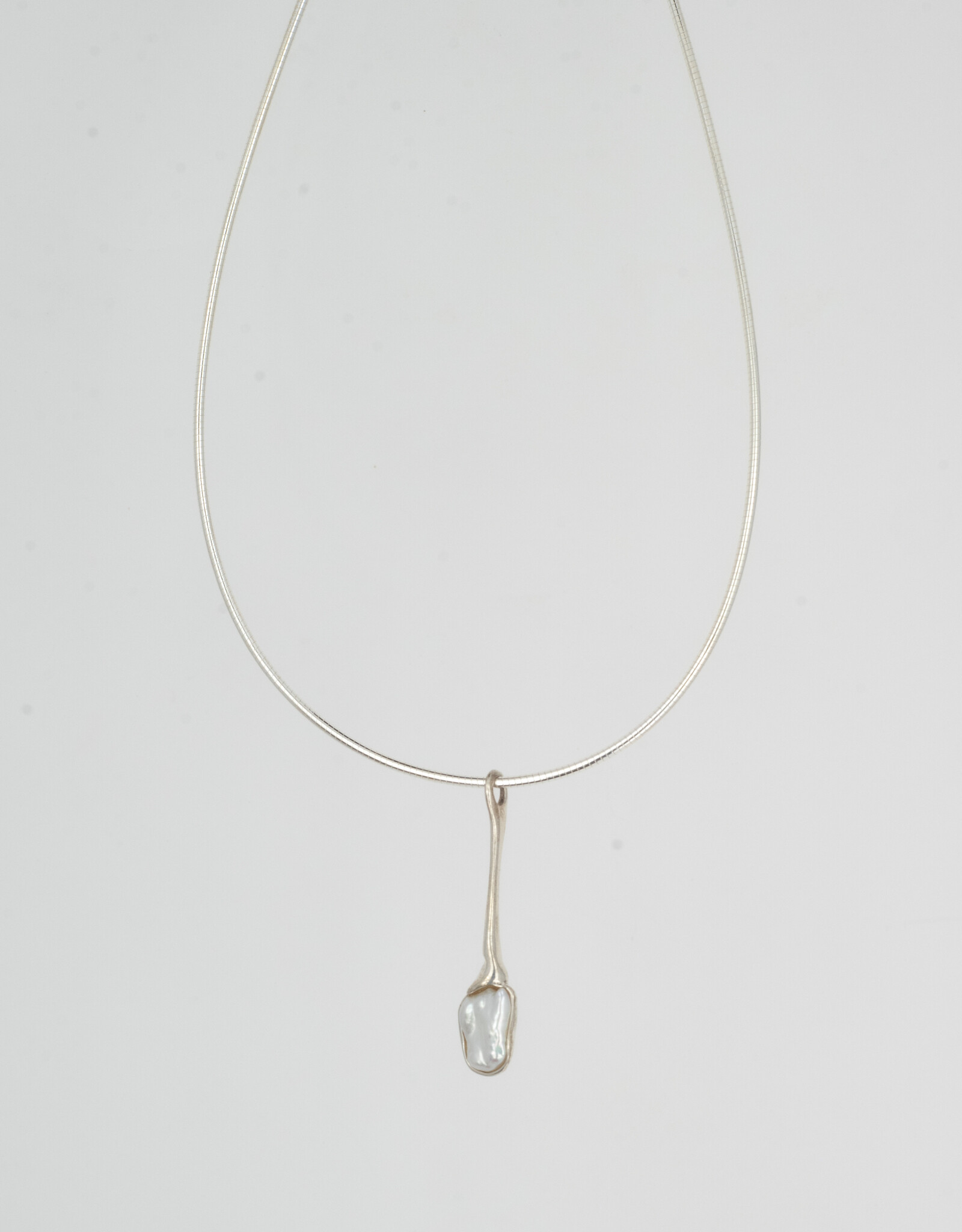 Halsketting Hanger Witte Parel