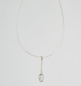 Halsketting Hanger Witte Parel
