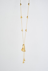 Collier lelie verguld