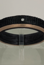 Ring Carbon Diamant Rood Goud