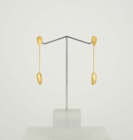 Earrings chain drop Goldplated