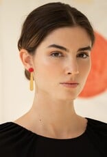 Oorbellen Miro Lang Rood