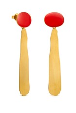 Earings Miro Red Long