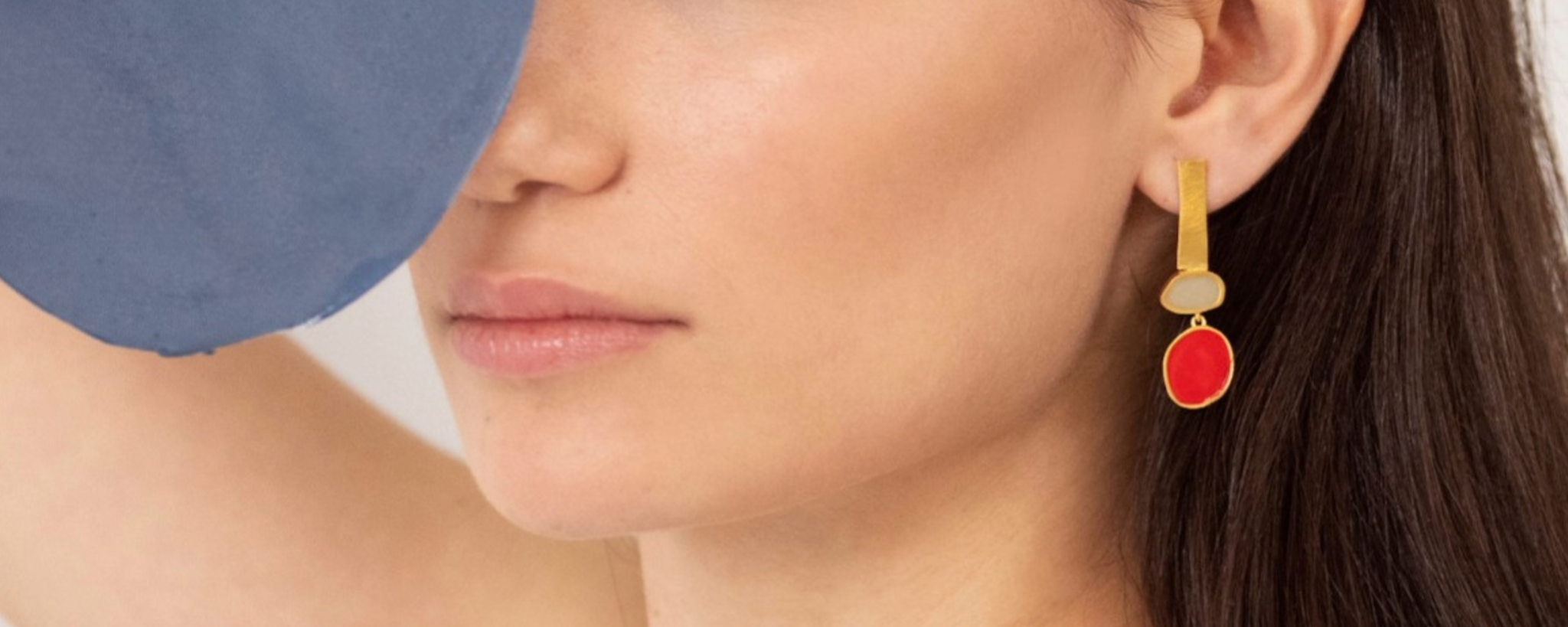 joie d'art oorbellen groen/rood