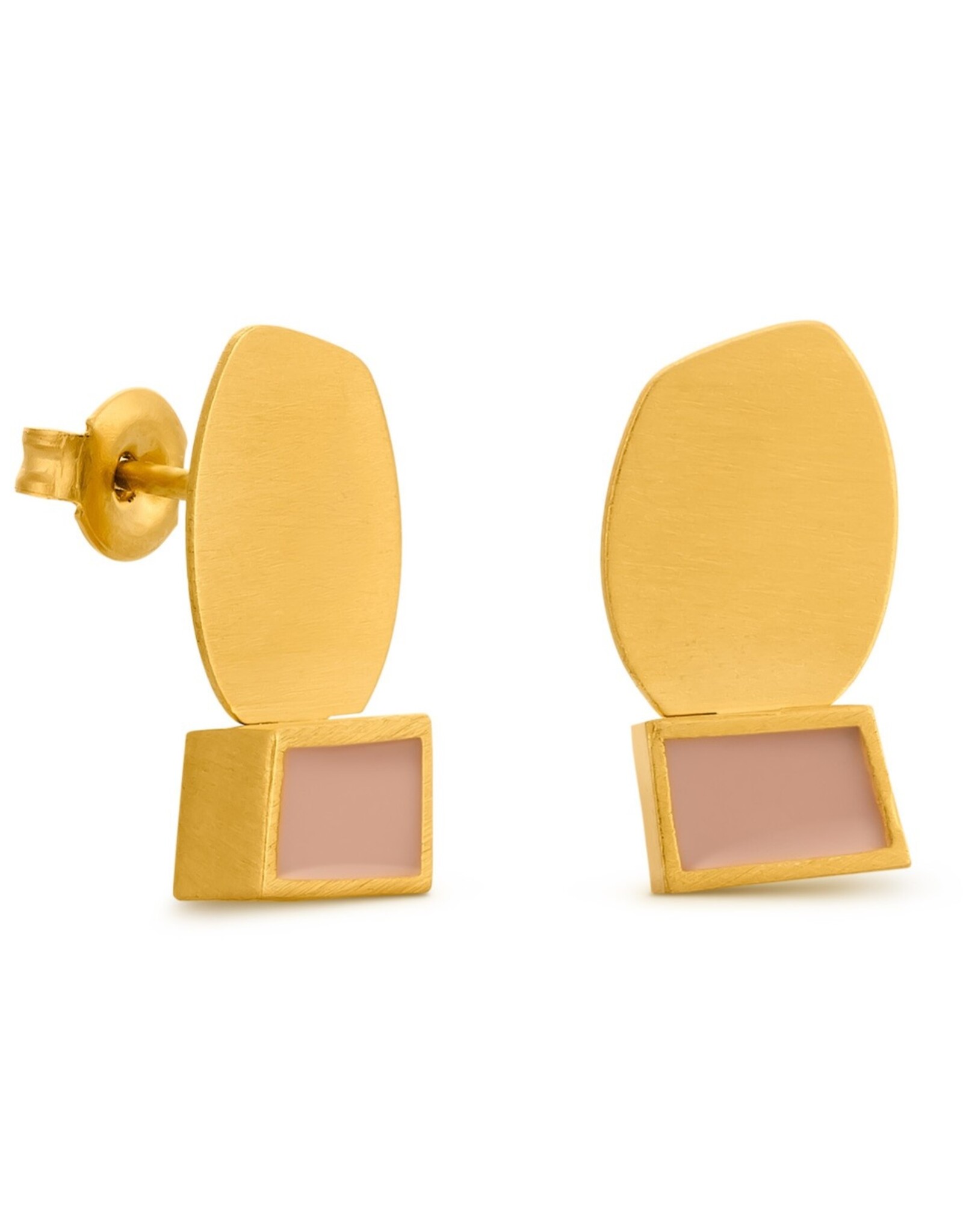 Earrings Collage Rose