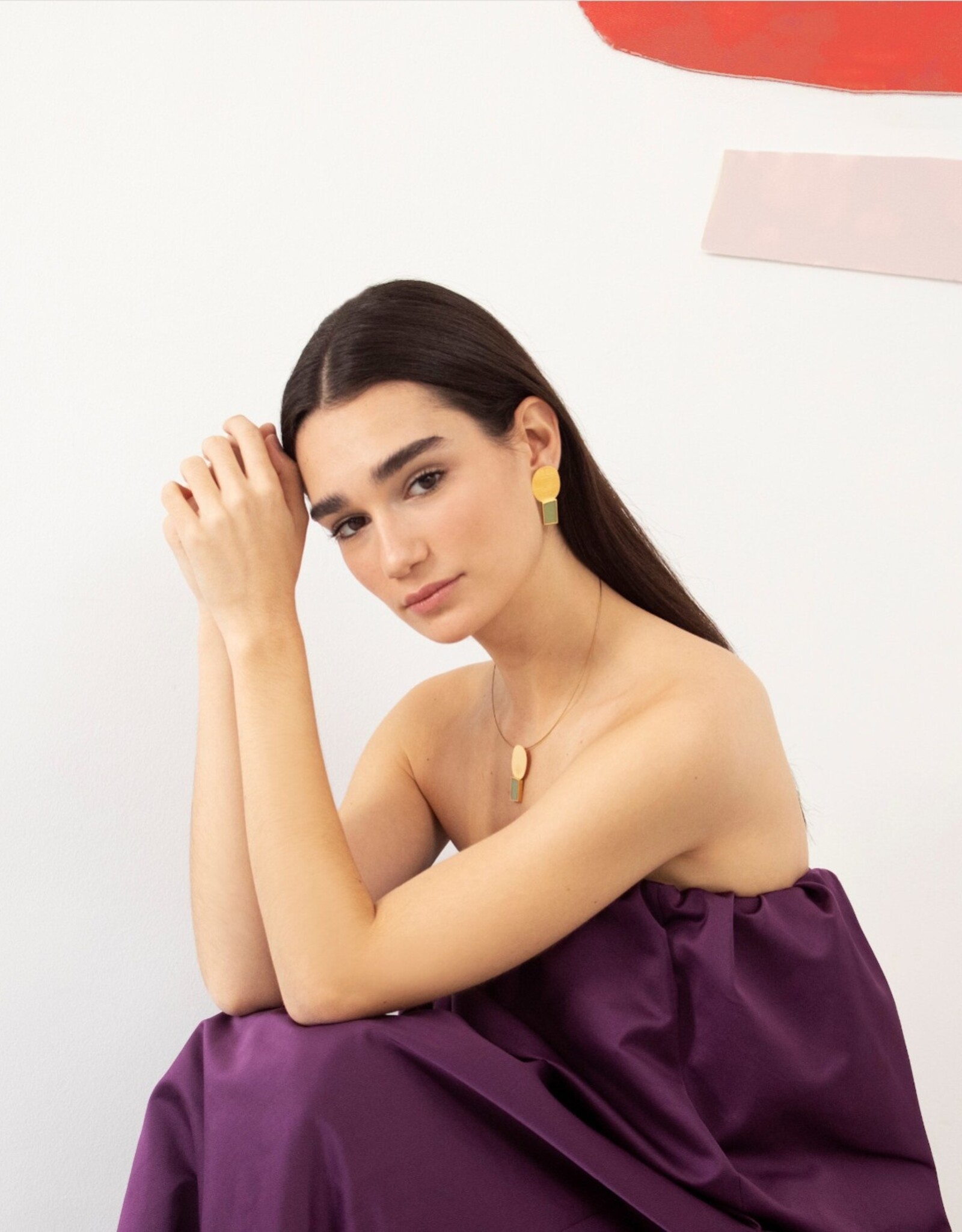 Oorbellen Collage Groen