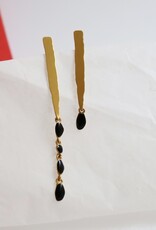 Earrings Miro Long Black