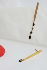 Earrings Miro Long Black