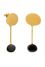 Earrings Miro Black Circle
