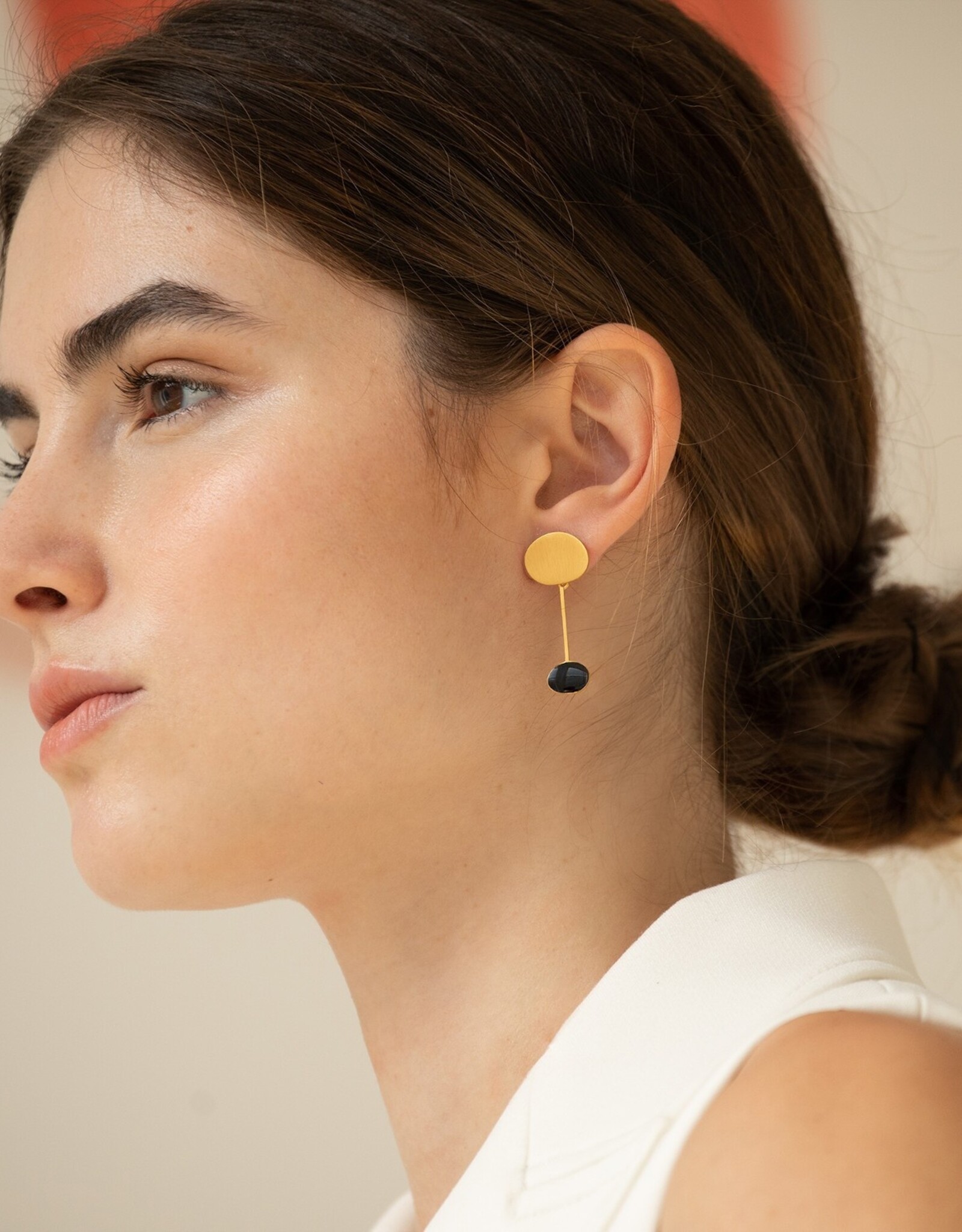 Oorbellen Miro Zwarte Cirkel