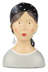 Lady Bust polka dot scarf