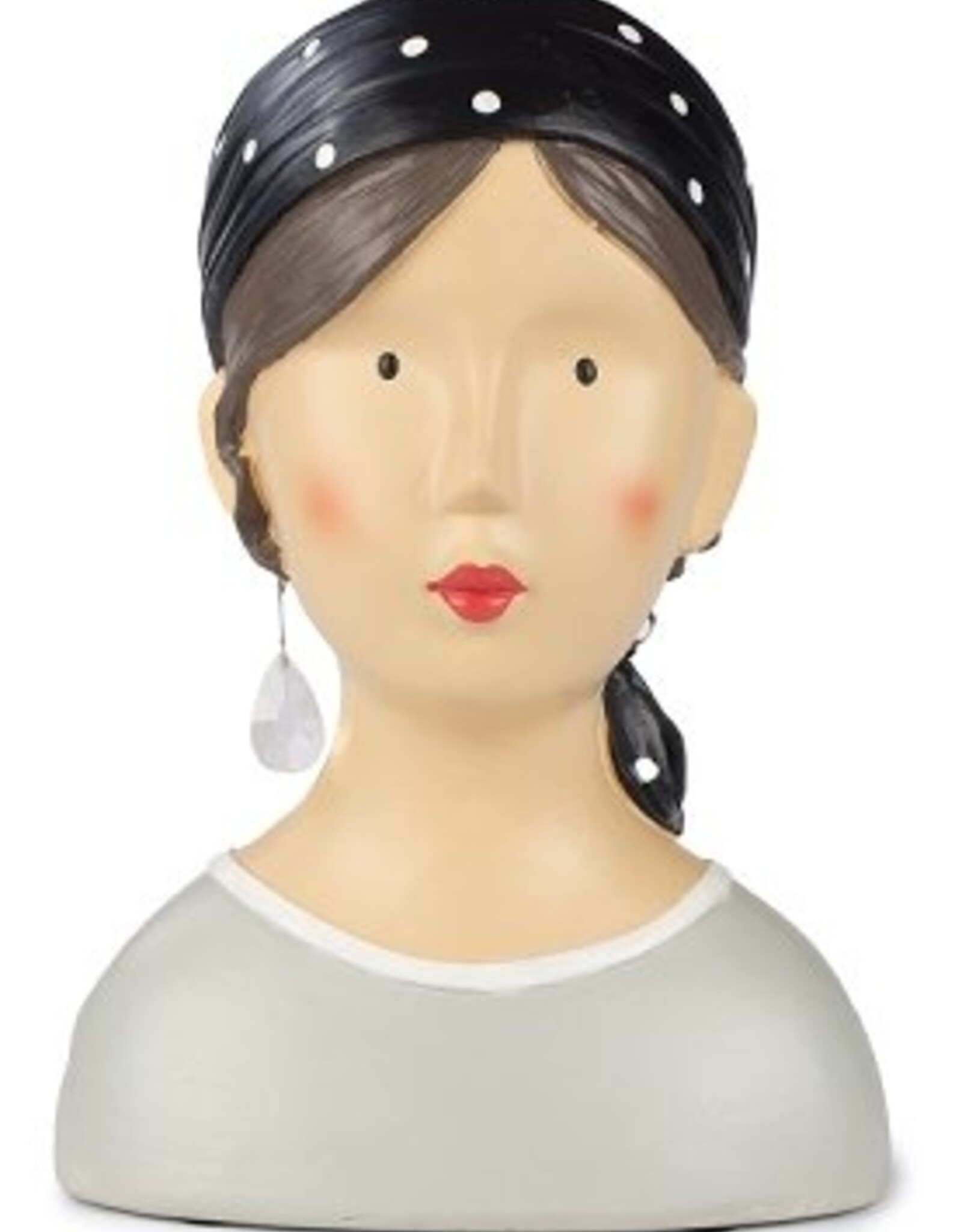 Lady Bust polka dot scarf