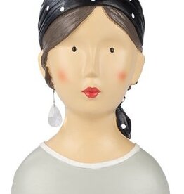 Lady Bust polka dot scarf