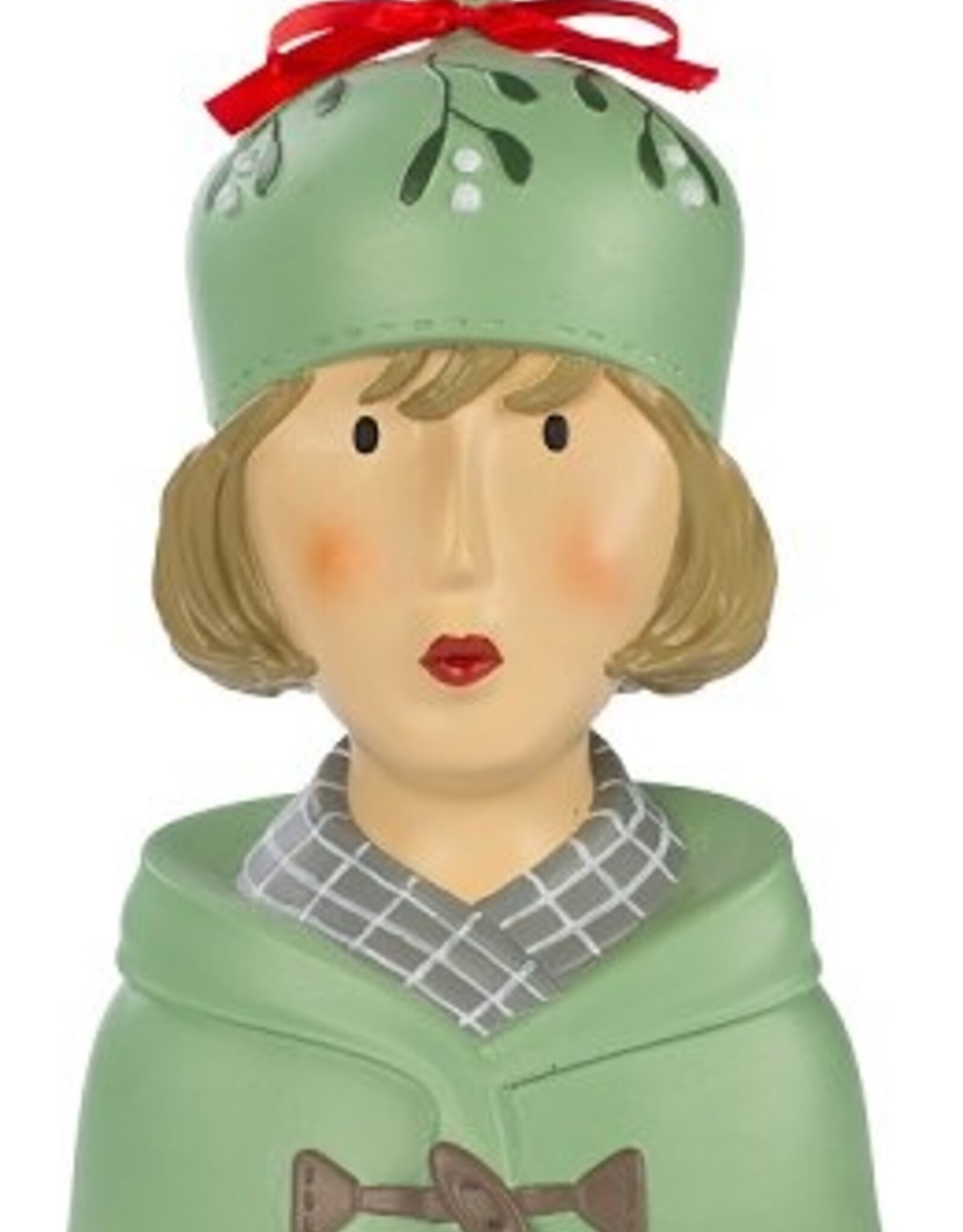 Lady Bust Green Hat