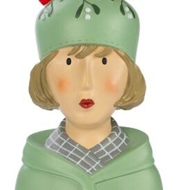 Lady Bust Green Hat