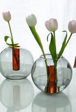 Omkeerbare Bubble Vaas Grijs-Amber