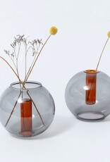Omkeerbare Bubble Vaas Grijs-Amber