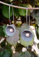 Pearl Embroidered Earrings