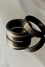 Ring Carbon en zilver