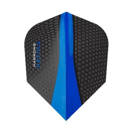 Harrows Retina Slim Dart Flights - Premium 100 Micron Extra Strong, 1 Set Of 3 (Blue)