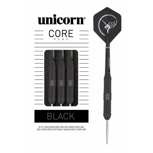 Unicorn Unicorn Core Plus Black Brass Freccette Steel Darts