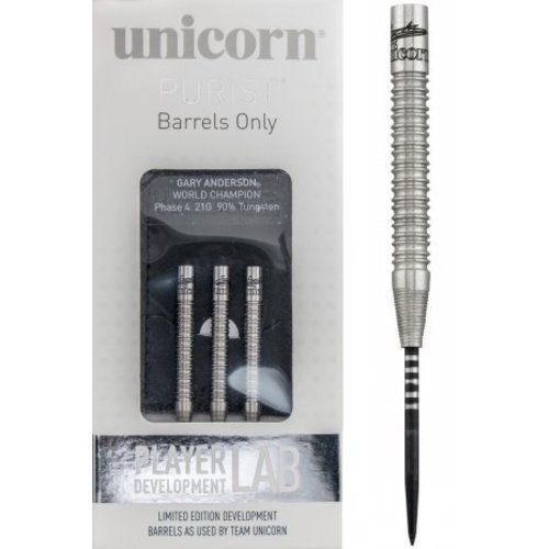 Unicorn Unicorn Gary Anderson W.C. Phase 4 90% Freccette Steel Darts