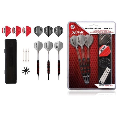 XQMax Darts XQMax Rubberised Dartset Freccette Soft Darts