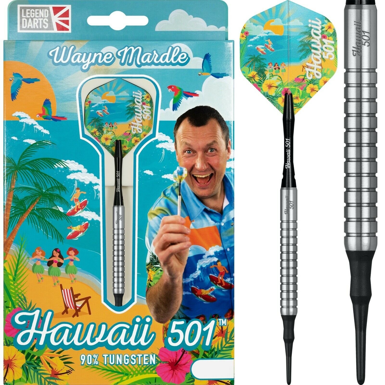 Wayne Mardle Hawaii 501 90% Silver Freccette Soft 