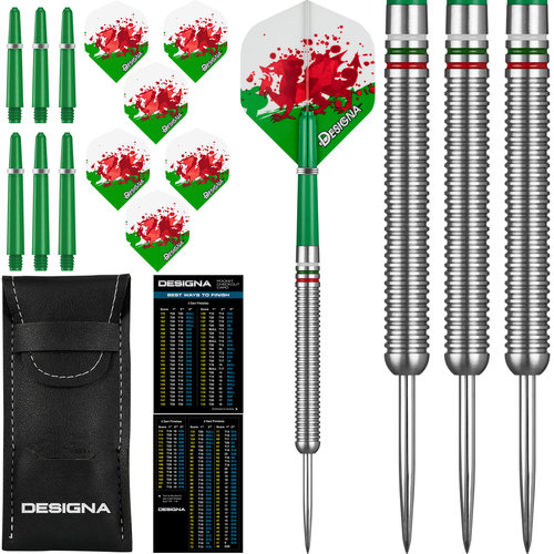 Designa Patriot X Wales 90% Freccette Steel Darts