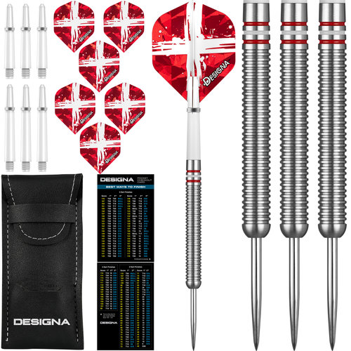 Designa Patriot X Denmark 90% Freccette Steel Darts