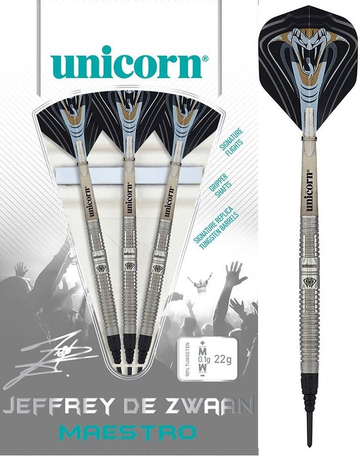 unicorn Jeffrey De Zwaan Maestro ダーツ　廃盤 Unicorn Darts Unicorn Maestro Jeffrey Von Zwaan Darts - 90% Soft