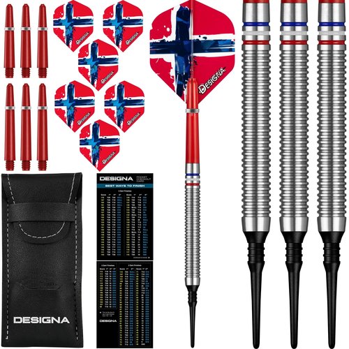 Designa Patriot X Norway 90%  Freccette Soft Darts