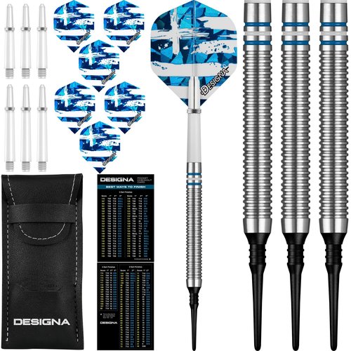 Designa Patriot X Greece 90% Freccette Soft Darts