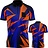 Arraz Shard Camica Dart Black & Blue-Orange