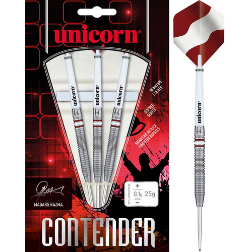 Unicorn Unicorn Contender Madars Razma 90% Freccette Steel Darts