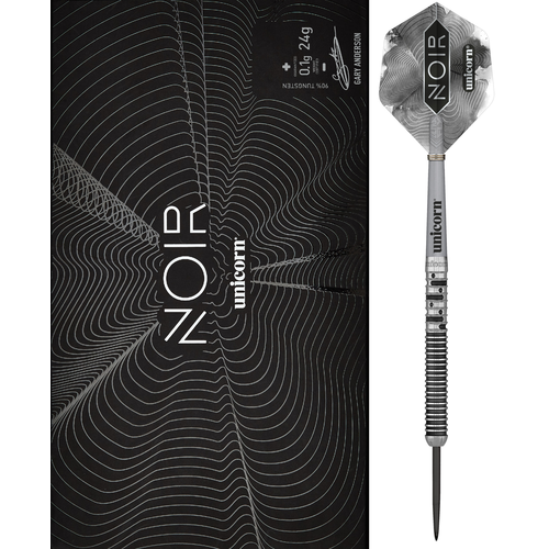 Unicorn Unicorn Gary Anderson Noir Phase 5 90% Freccette Steel Darts