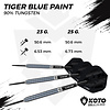 KOTO KOTO Tiger Blue Paint 90% Freccette Steel Darts