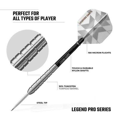 Legend Darts Legend Darts Pro Series V7 90% Freccette Steel Darts