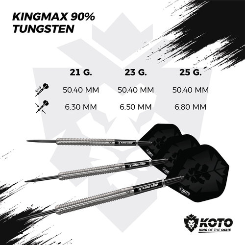 KOTO KOTO Kingmax 90% Freccette Steel Darts