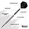 KOTO KOTO Kingmax 90% Freccette Steel Darts