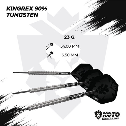 KOTO KOTO Kingrex 90% Freccette Steel Darts