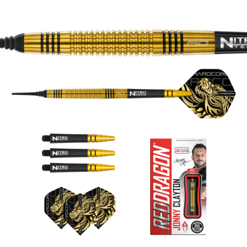 Red Dragon Red Dragon Jonny Clayton Gold 90% Freccette Soft Darts