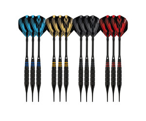 KOTO Brass Multiset - 12 Darts - 16G. Freccette Soft 