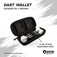 KOTO Kingzip Black & White Small Dartwallet KOTO KOTO Kingzip Black & White Small Dartwallet