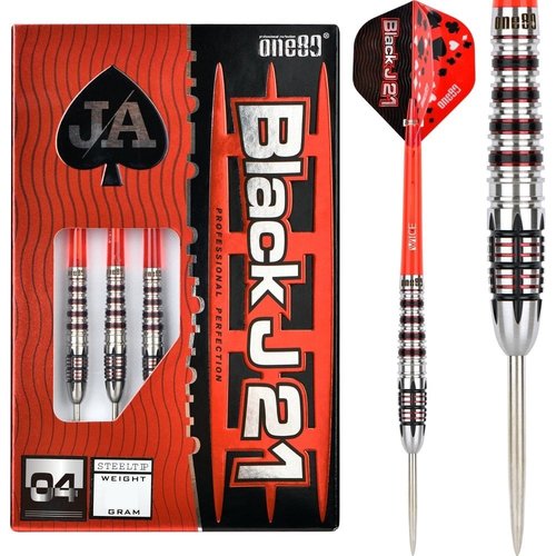ONE80 ONE80 Black J21 04 90% Freccette Steel Darts