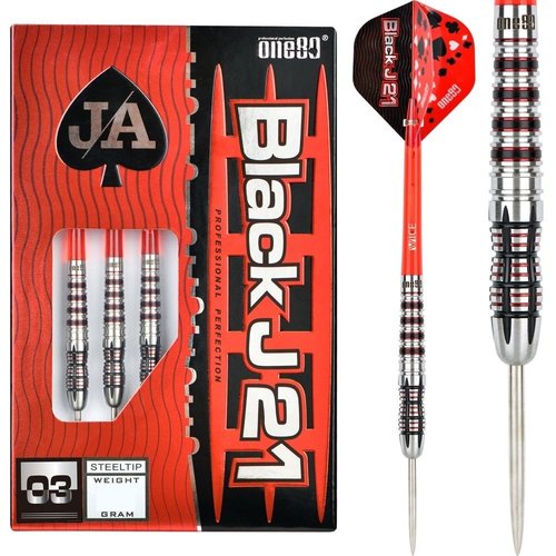 ONE80 ONE80 Black J21 03 90% Freccette Steel Darts