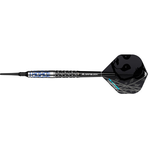 Mission Mission Xiaochen Zong Black & Blue PVD 95% Freccette Soft Darts