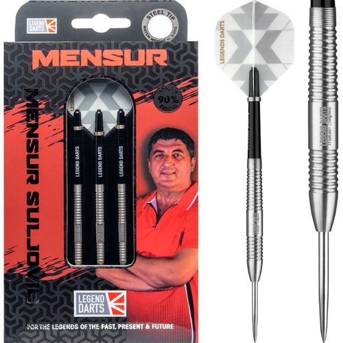 Legend Darts Legend Darts Mensur Suljovic 90% Silver Freccette Steel Darts