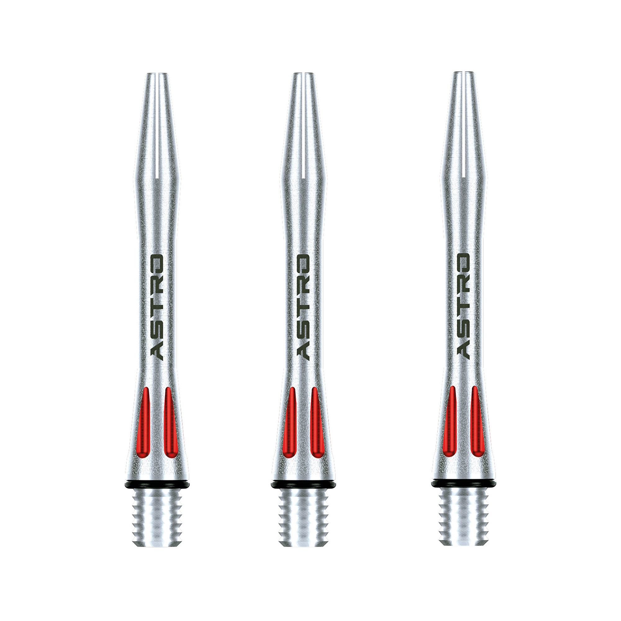 WINMAU Aluminium Dart Stiele - 3er Set In Extra Short, Short Oder Medium
